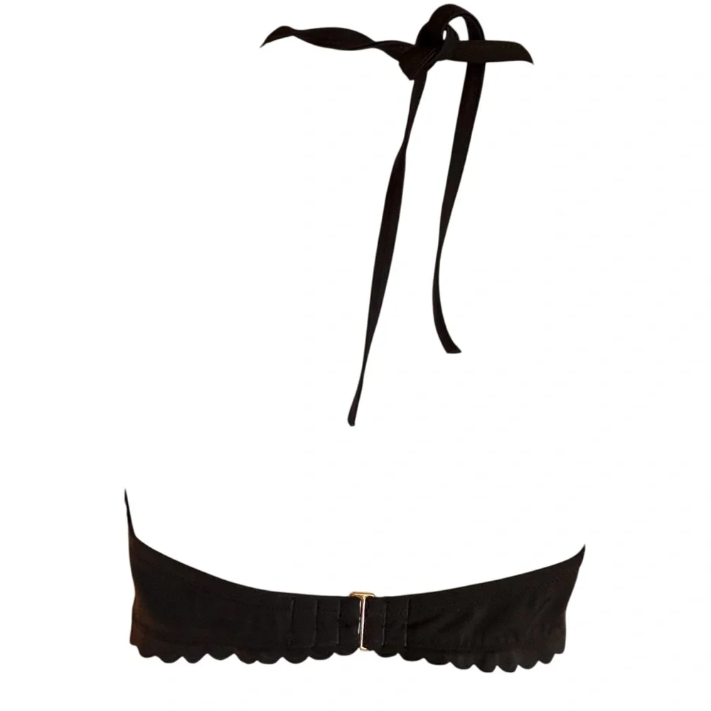 Victoria’s Secret Black Bikini Halter Bra 34D - Picture 5 of 10